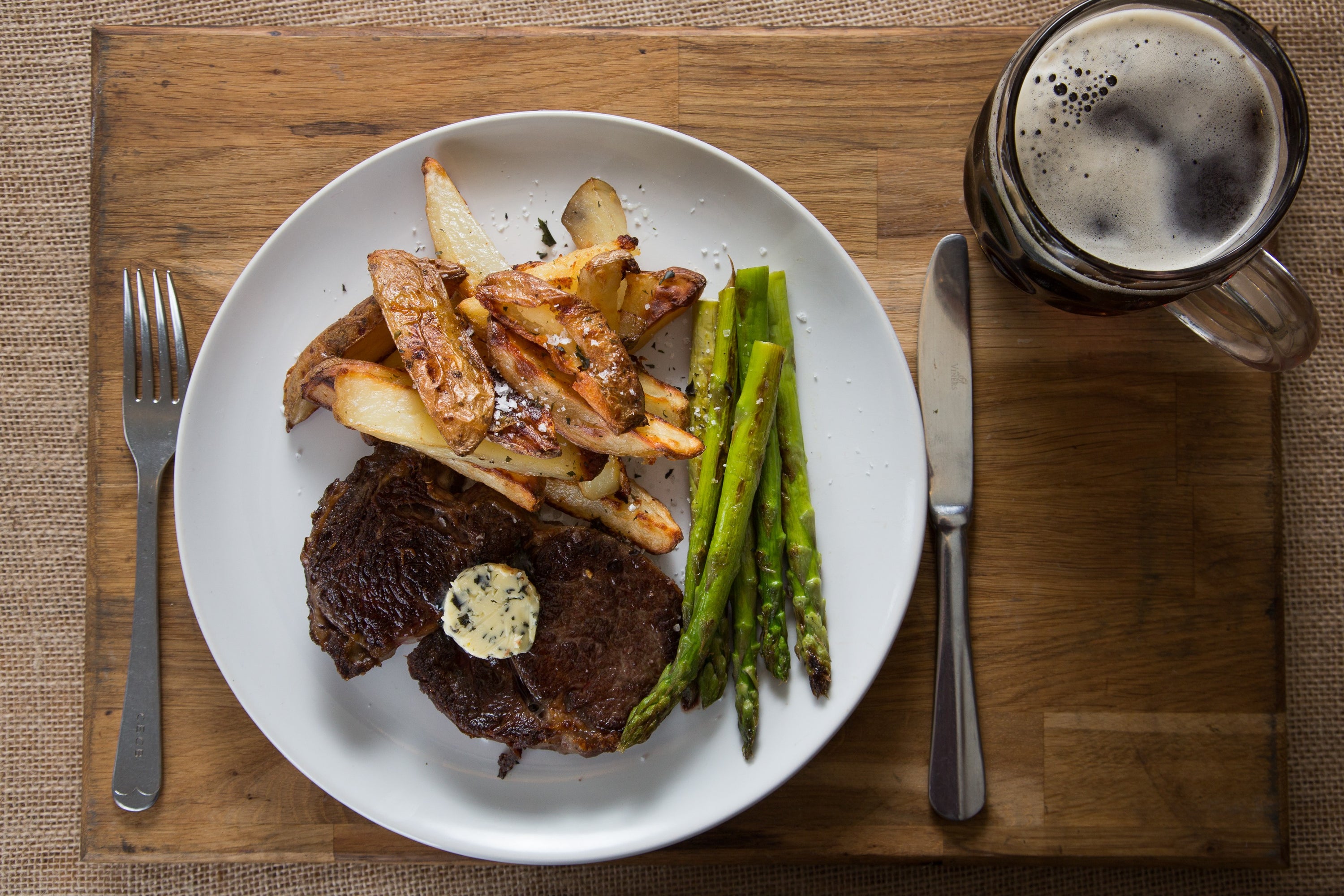 Welsh Black Beef Steak with Welsh Sea Black Butter