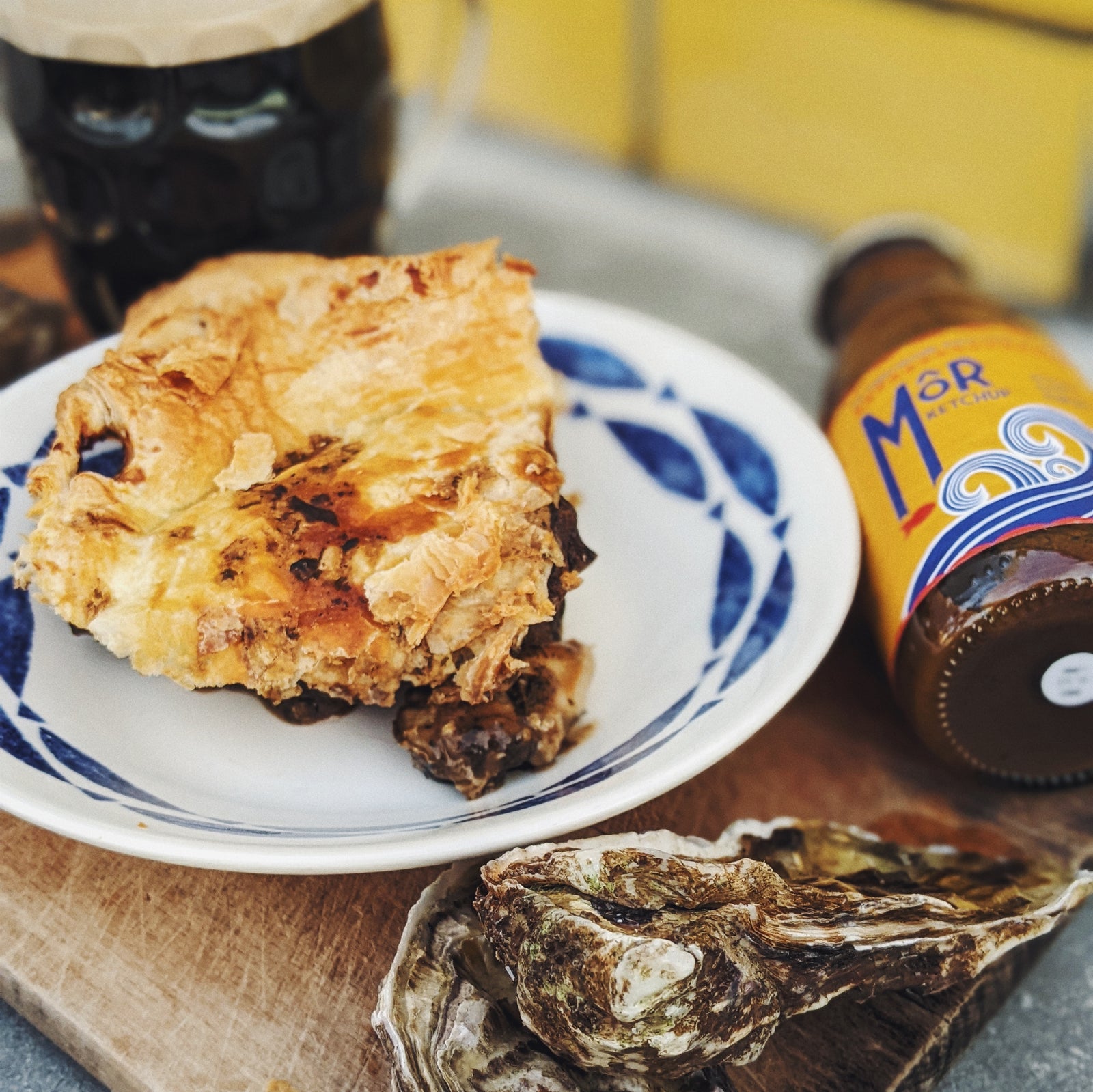 Beef And Oyster Pie With Laverbread, Guinness And Mor Ketchup Gravy ...