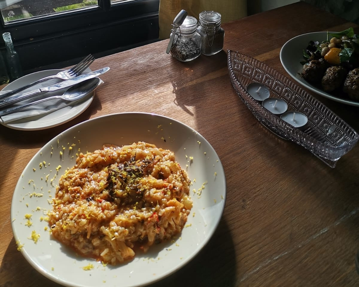 Lobster Risotto with Fennel and Grass Kelp