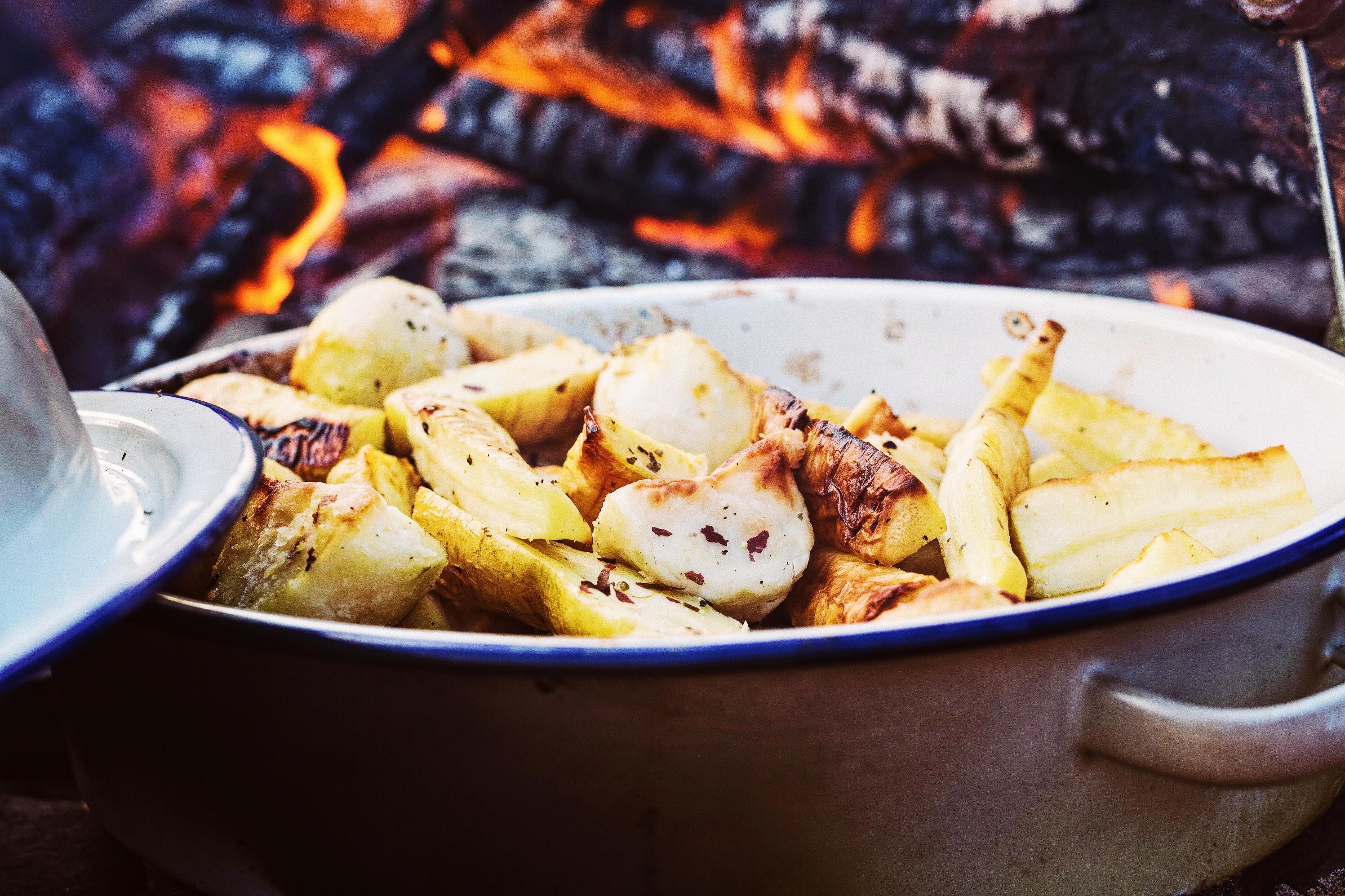 Roasted potatoes with Dulse seaweed 