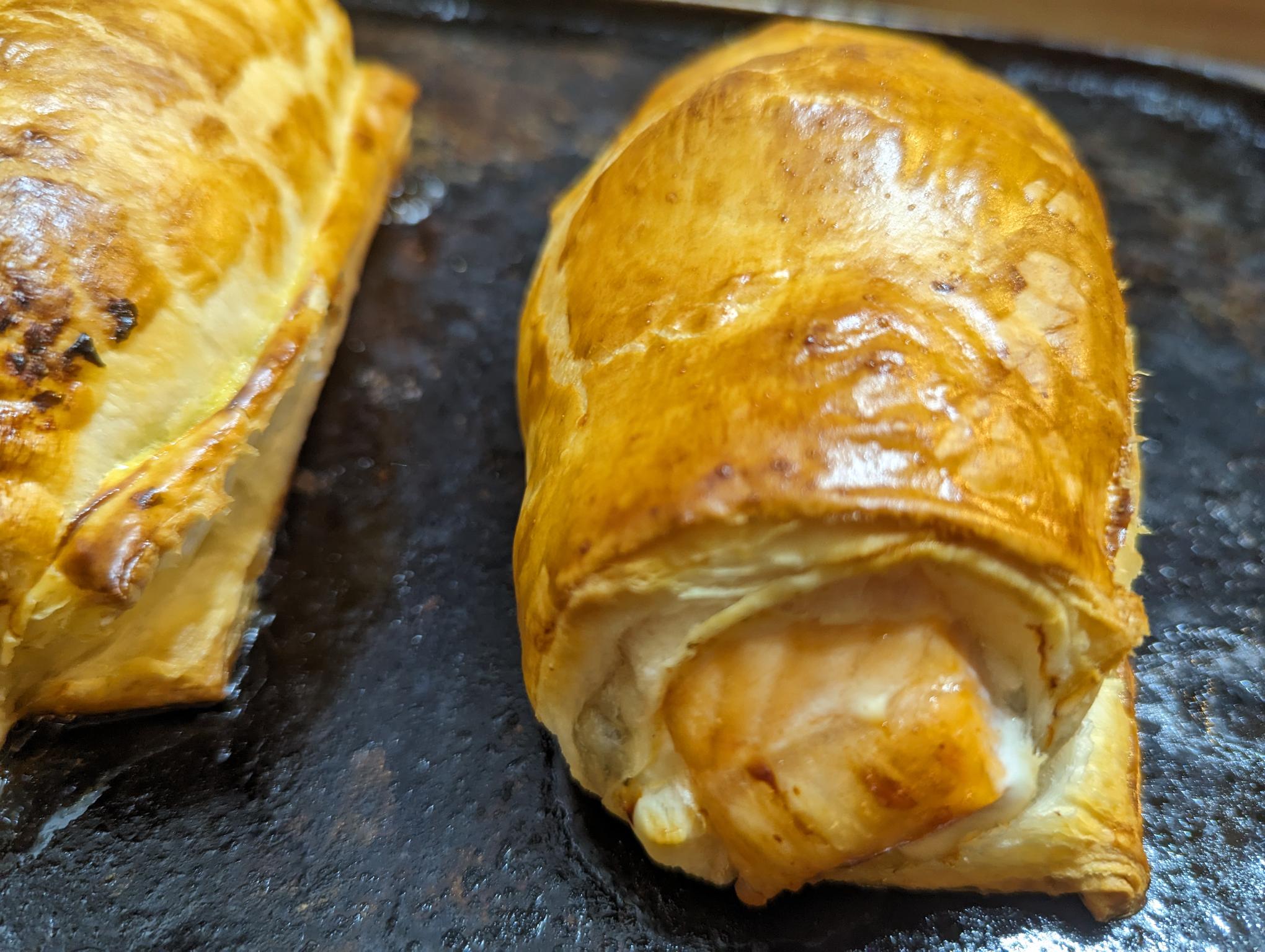DAY 38 Salmon wrapped crab