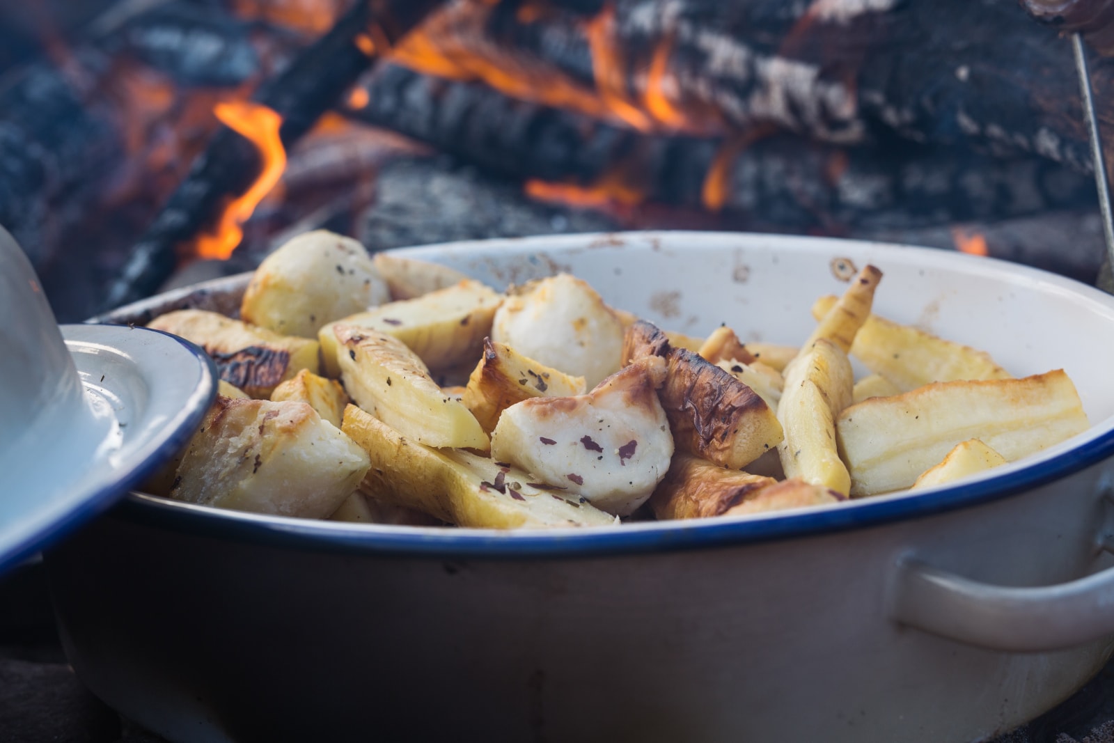 Roasted Parsnips with Laver and Dulse Seaweed Seasoning