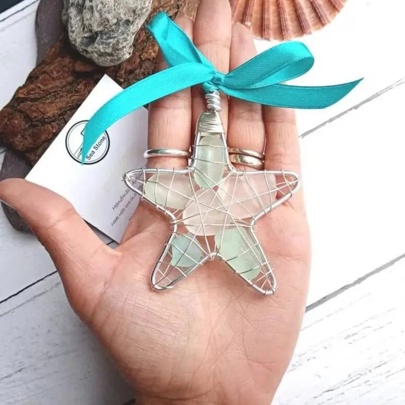SEA GLASS BEACH STAR DECORATION