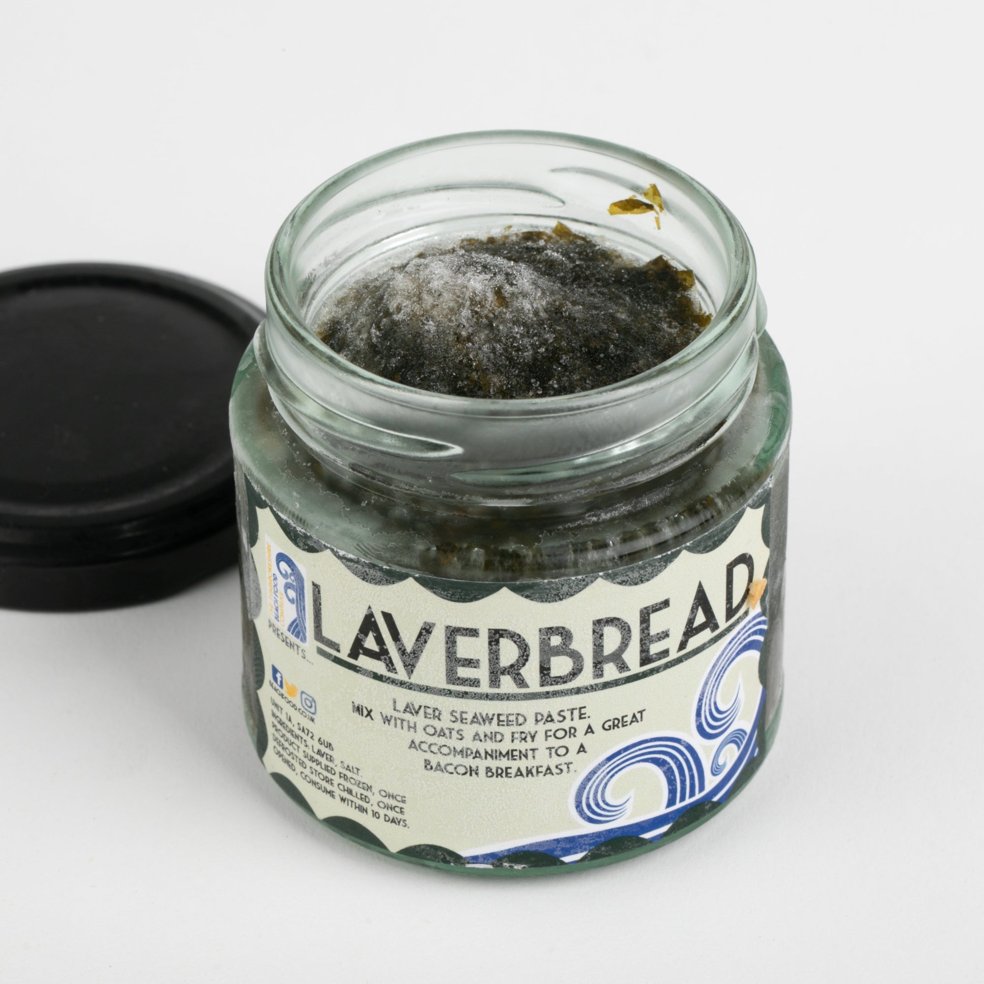 Opened jar of Welsh Laverbread 