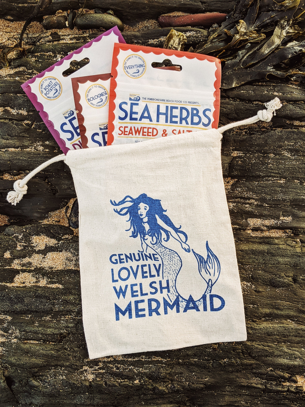 Sea　Food　Herbs　Mermaids　Gift　The　Beach　Purse-　Company　Set　Pembrokeshire